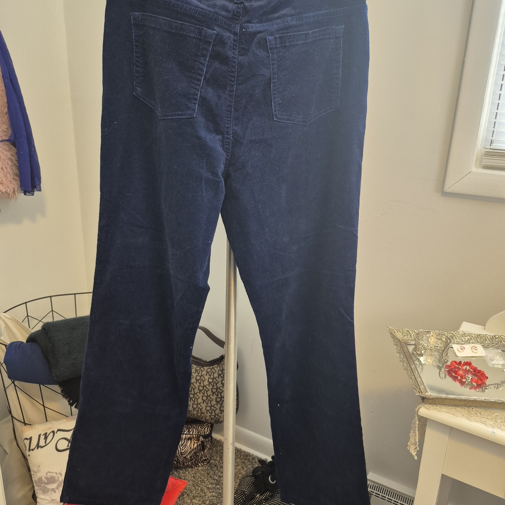Gloria Vanderbilt Deep Blue Flare Pants - Picture 6 of 6